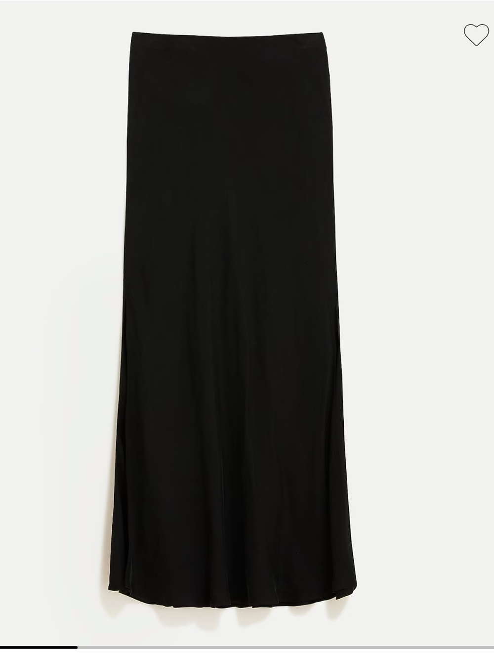 New J. Crew Black Maxi Slip Skirt